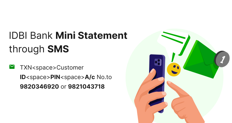 IDBI Bank Mini Statement through SMS